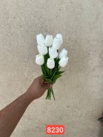 شاخه لاله لمسی سفید پک ۱۰ عددی