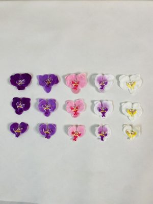 سرگل ارکیده پارچه‌ای - سایز 2 ( پک 100 تایی )