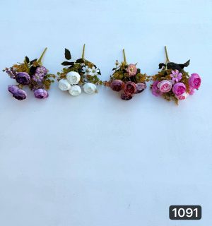 بوته پیونی و شکوفه ۷ بازو (پک 12تایی )