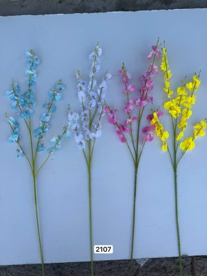 شاخه ارکیده مینیاتوری پارچه ای خارجی