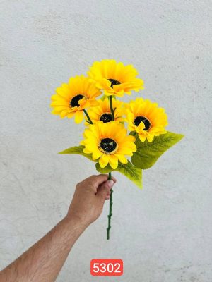شاخه آفتابگردان ۵ گل