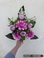 بوته رز و کوکب میکس ۱۲ شاخه(پک 4تایی)