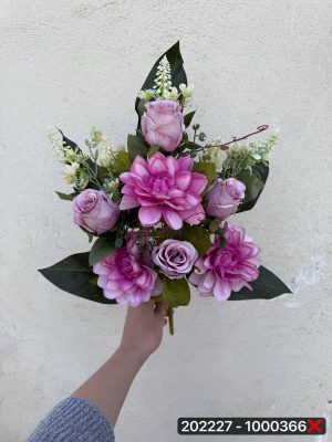 بوته رز و کوکب میکس ۱۲ شاخه(پک 4تایی)