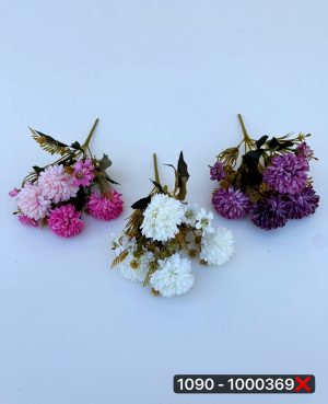 بوته داودی و شکوفه ۷ بازو(پک 12عددی)