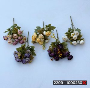 گل نسترن فندقی ۵ بازو (پک 12 عددی)