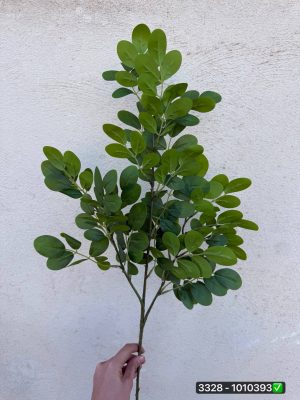 شاخه برگ شمشاد لمسی رنگی 3بازو6