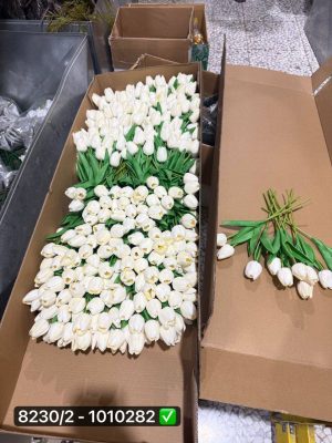 لاله سفید لمسی درجه ۲(بسته 10 تایی)