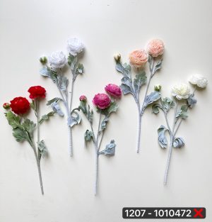 شاخه سوسن 3گل پرزدار (پک 5عددی)