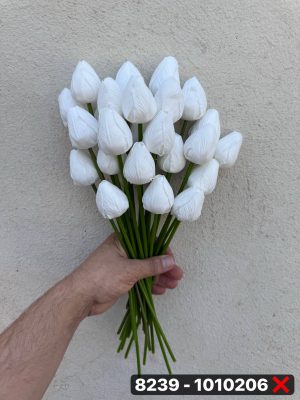 شاخه لاله فومی بدون برگ (پک 25عددی)