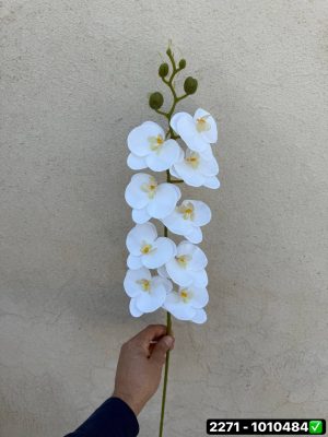 شاخه ارکیده لمسی 9 گل خارجی