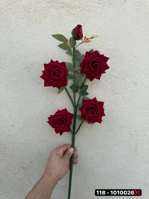 شاخه رز 4 گل سوپر